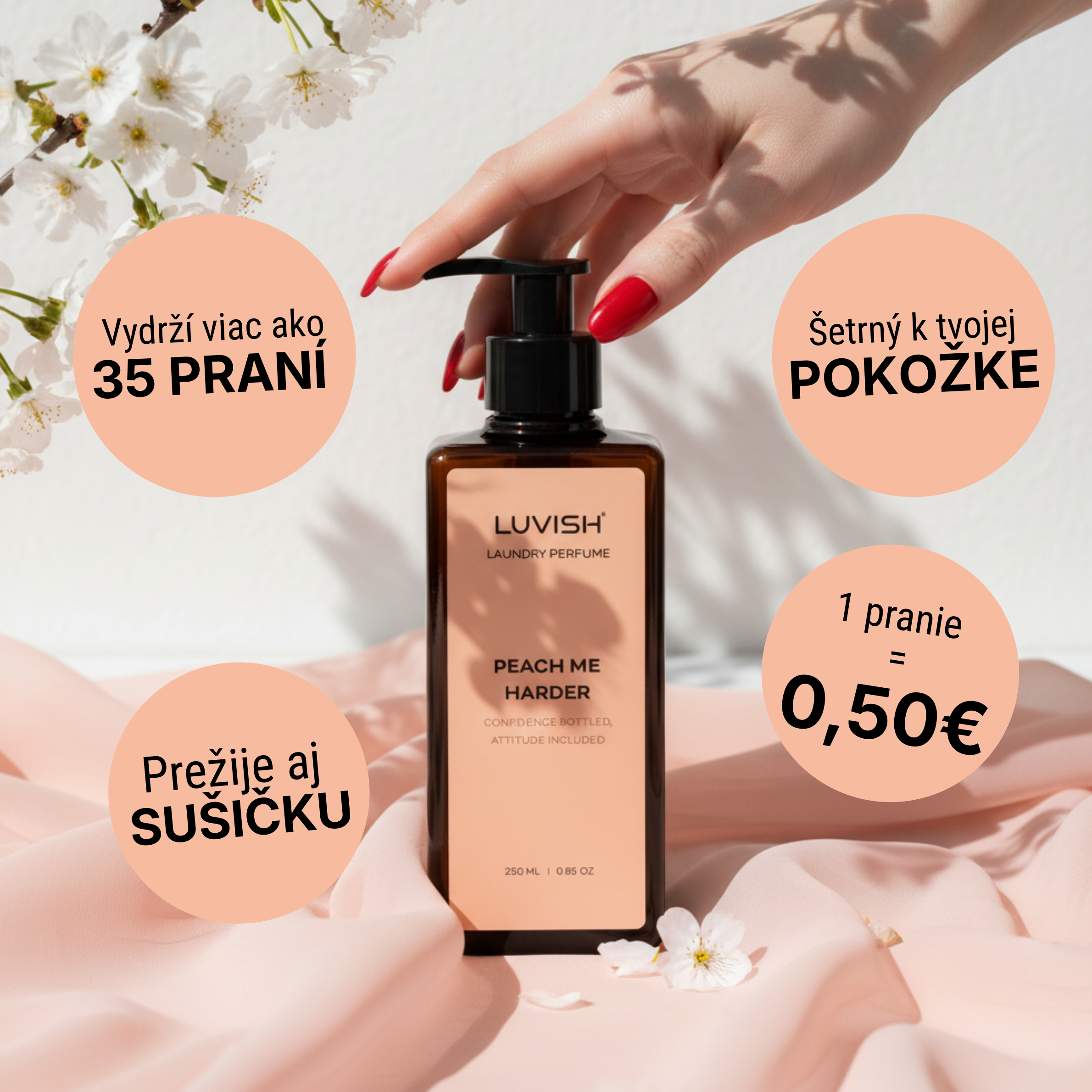 PEACH ME HARDER - Washing oil